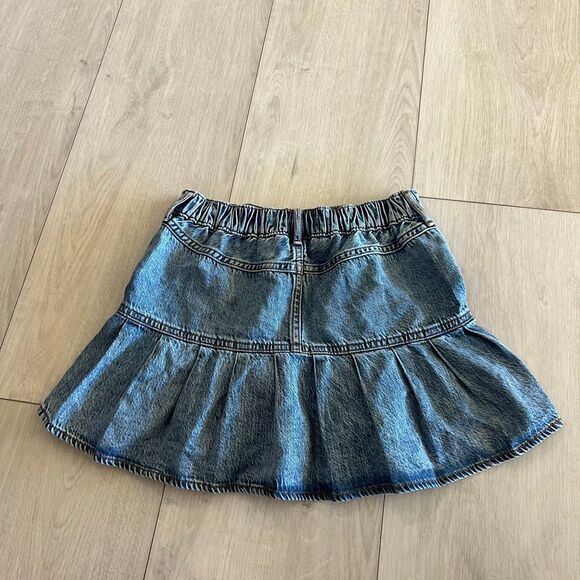 Abercrombie kids denim drop-waist pleated skort size 11/12 - Picture 4 of 8